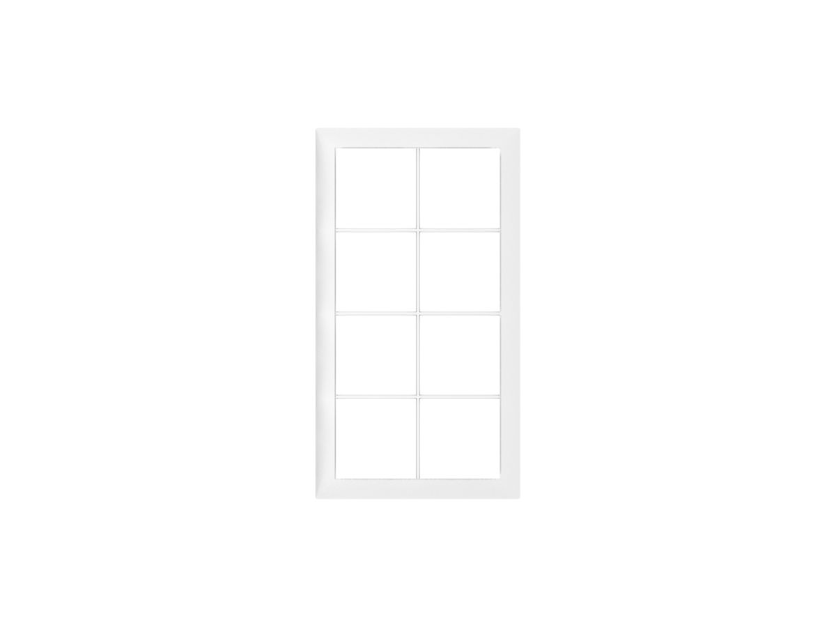 Abdeckrahmen SIDUS 2×4/4×2 weiss