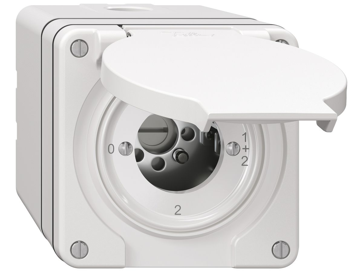 AP-Schlüsselschalter NEVO SNAPFIX® Serienschalter 16A 400V 0-1-1+2-2 ws
