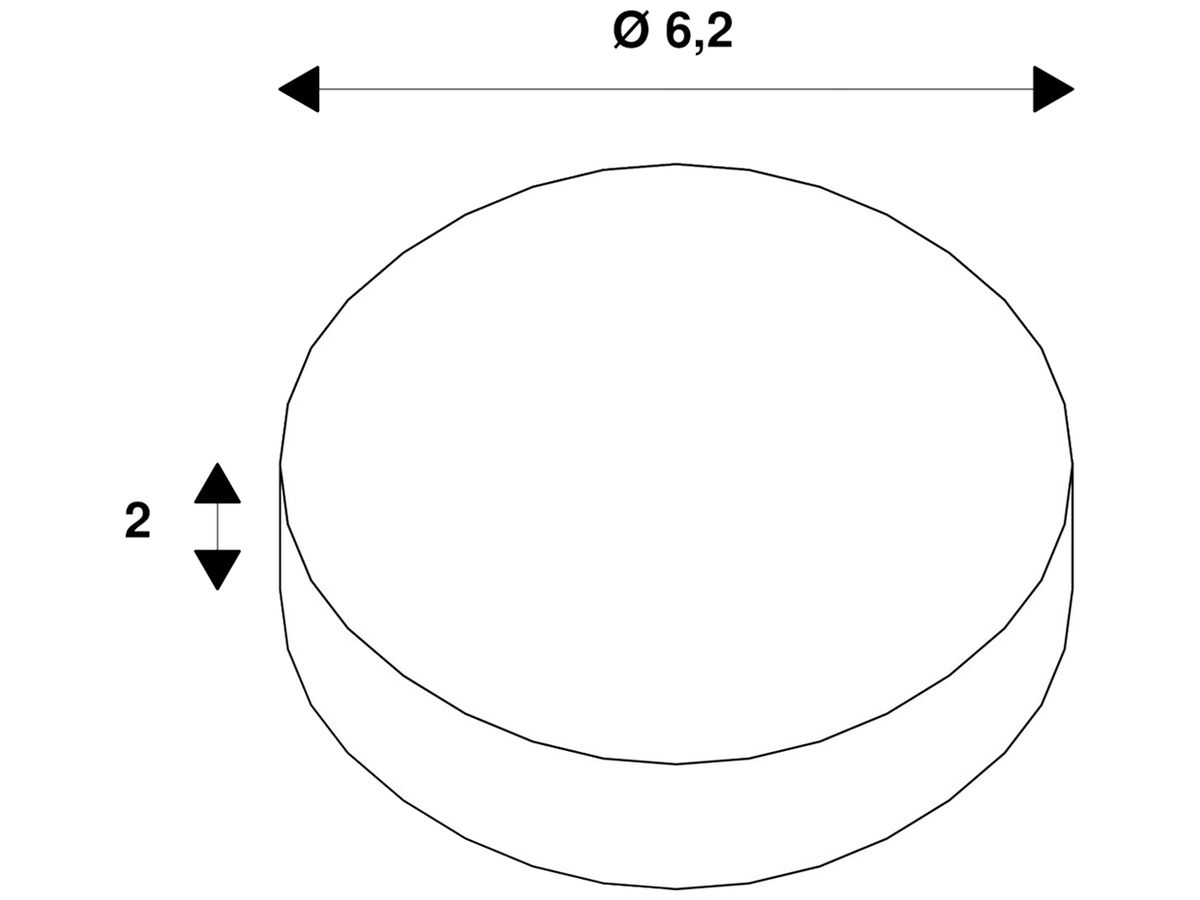 Zierring SLV NUMINOS S Kunststoff Ø62×20mm Kupfer
