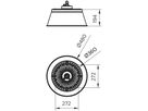 Leuchtenschirm Philips BY021Z G2 ALU zu LED-Hallenleuchte Ledinaire Highbay