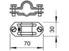 Anschlussklemme BET Ø16mm 8…10mm ≤30mm Edelstahl 316 (V4A) unbehandelt
