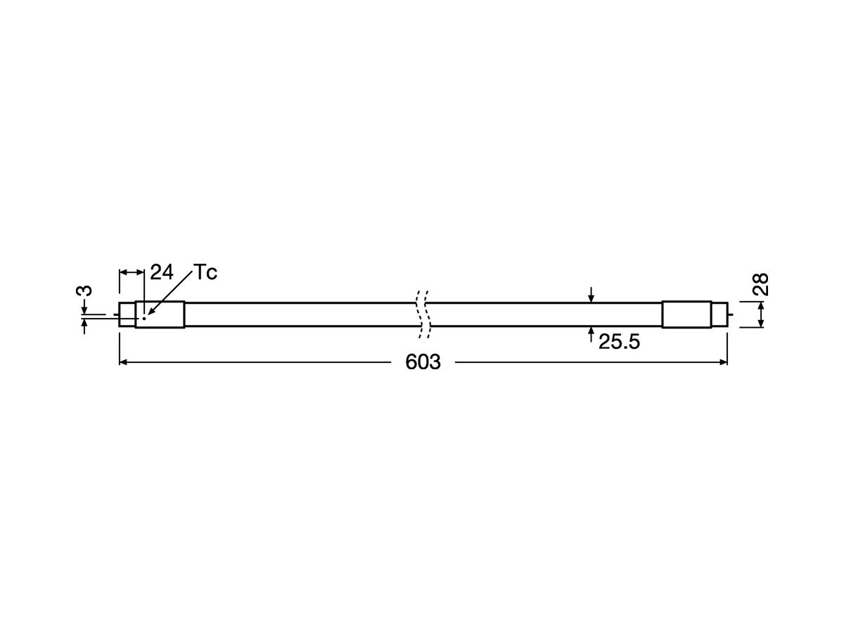 LED-Röhre SubstiTUBE V HF G13 8W 800lm 865 590mm