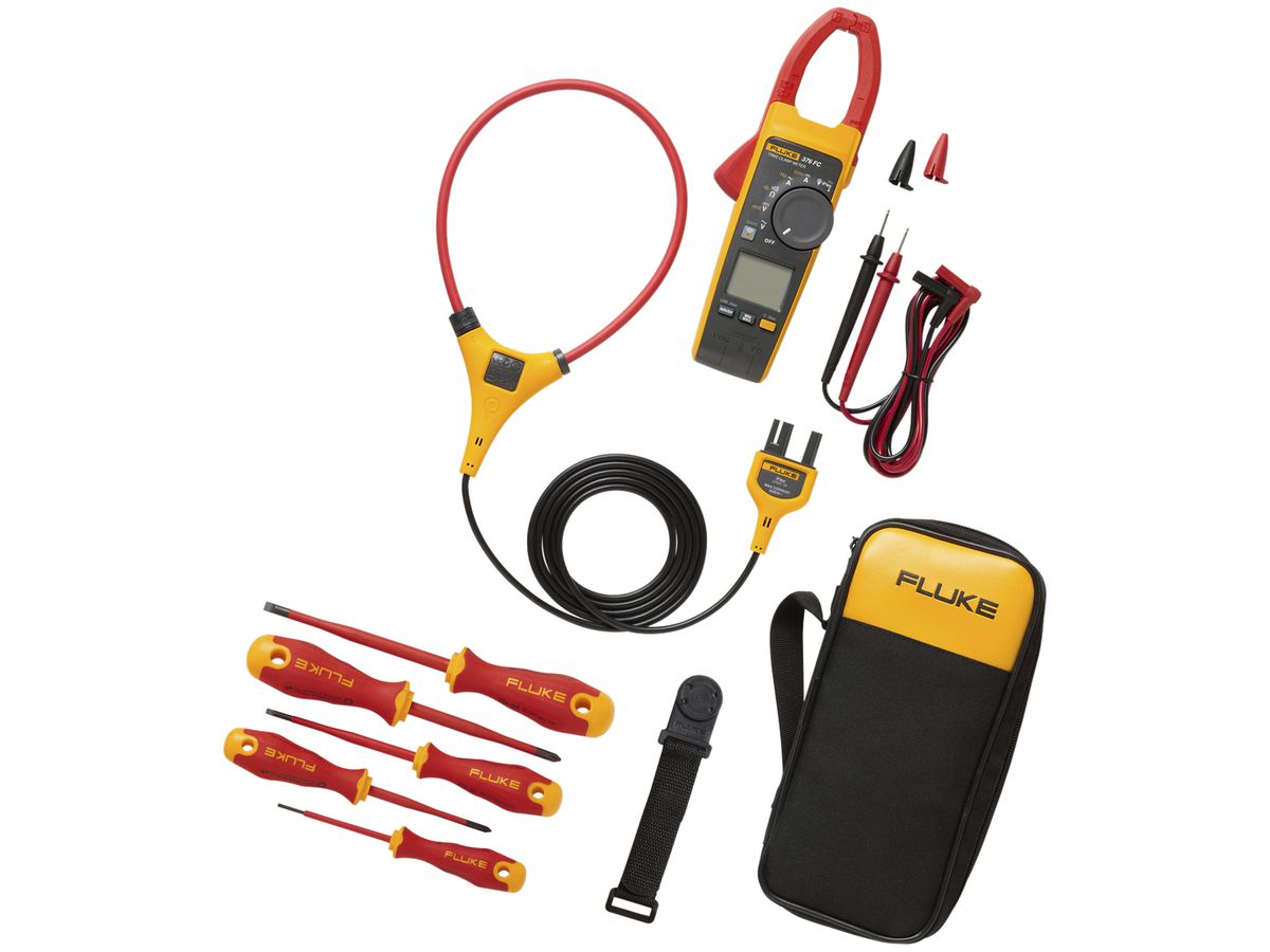 Strommesszange Fluke IB376M mit Wechselstromzange, Schraubenzieher und Tasche