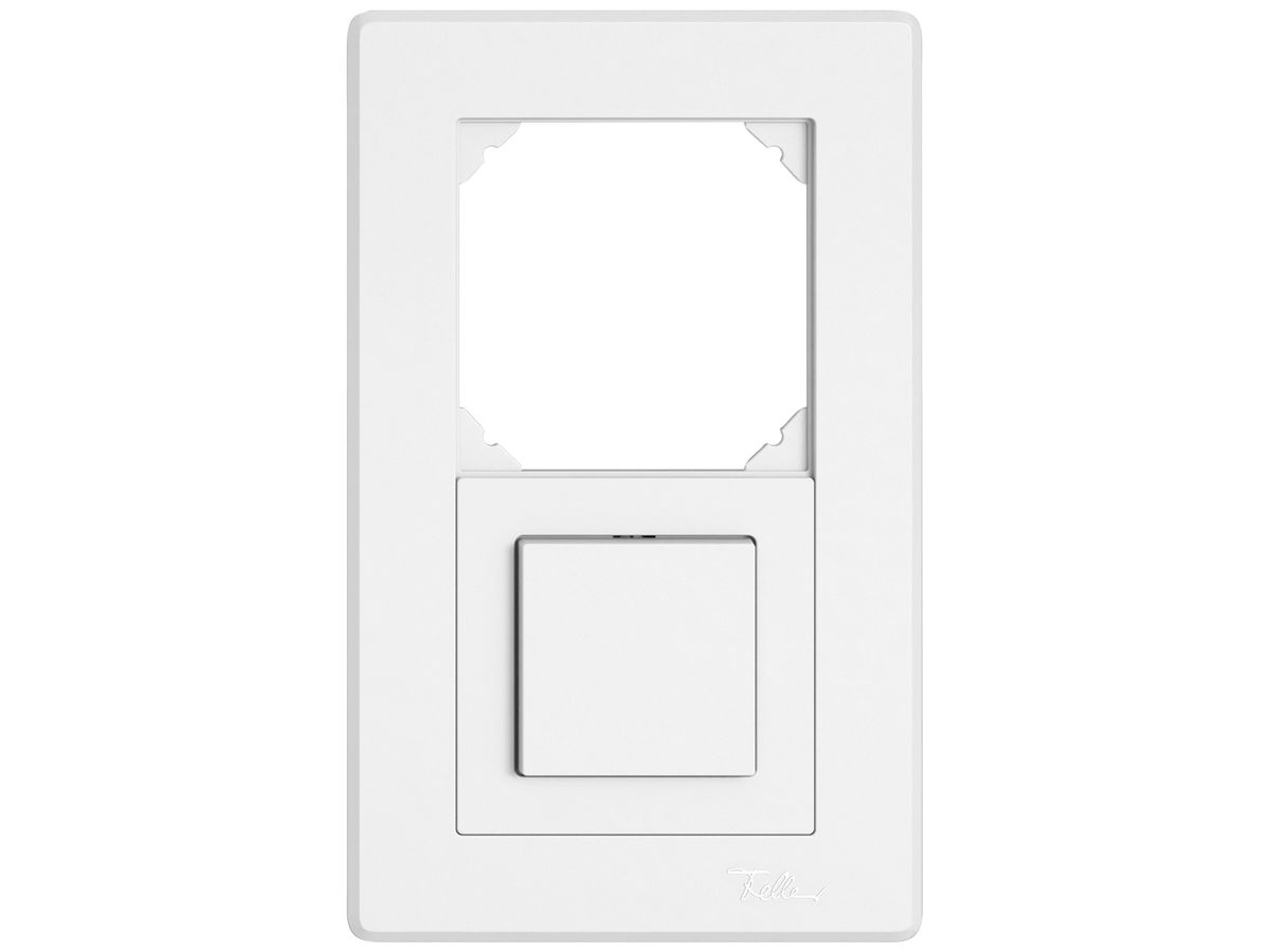 UP-Kombination EDIZIO.liv SNAPFIX® 2×1 156×96mm leer+Schema 3/1L weiss