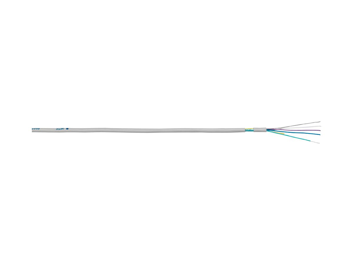 Kabel U72, 10×4×0.8mm abgeschirmt halogenfrei grau Dca