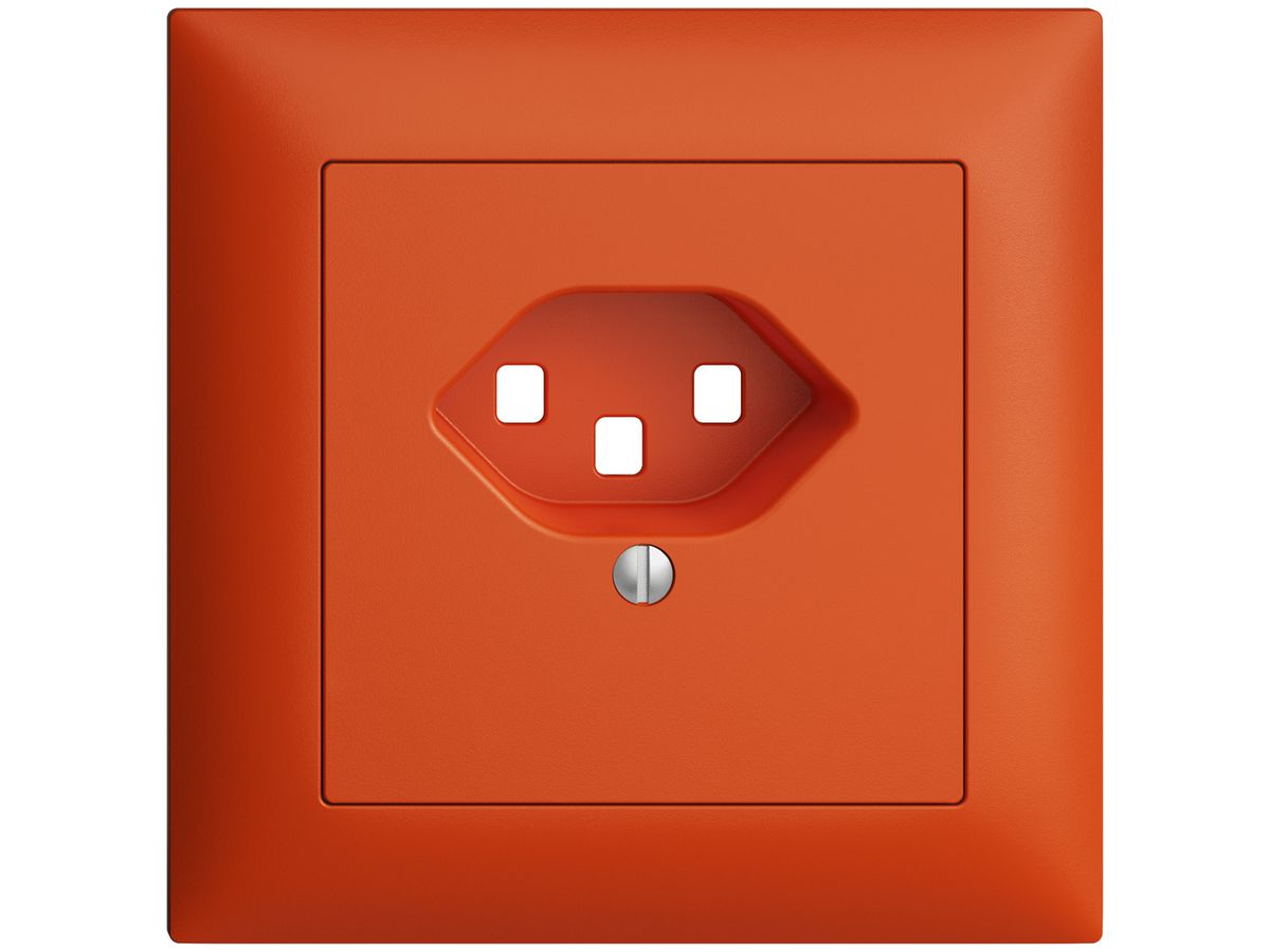 UP-Frontset EDIZIOdue orange 88×88mm 1×T23