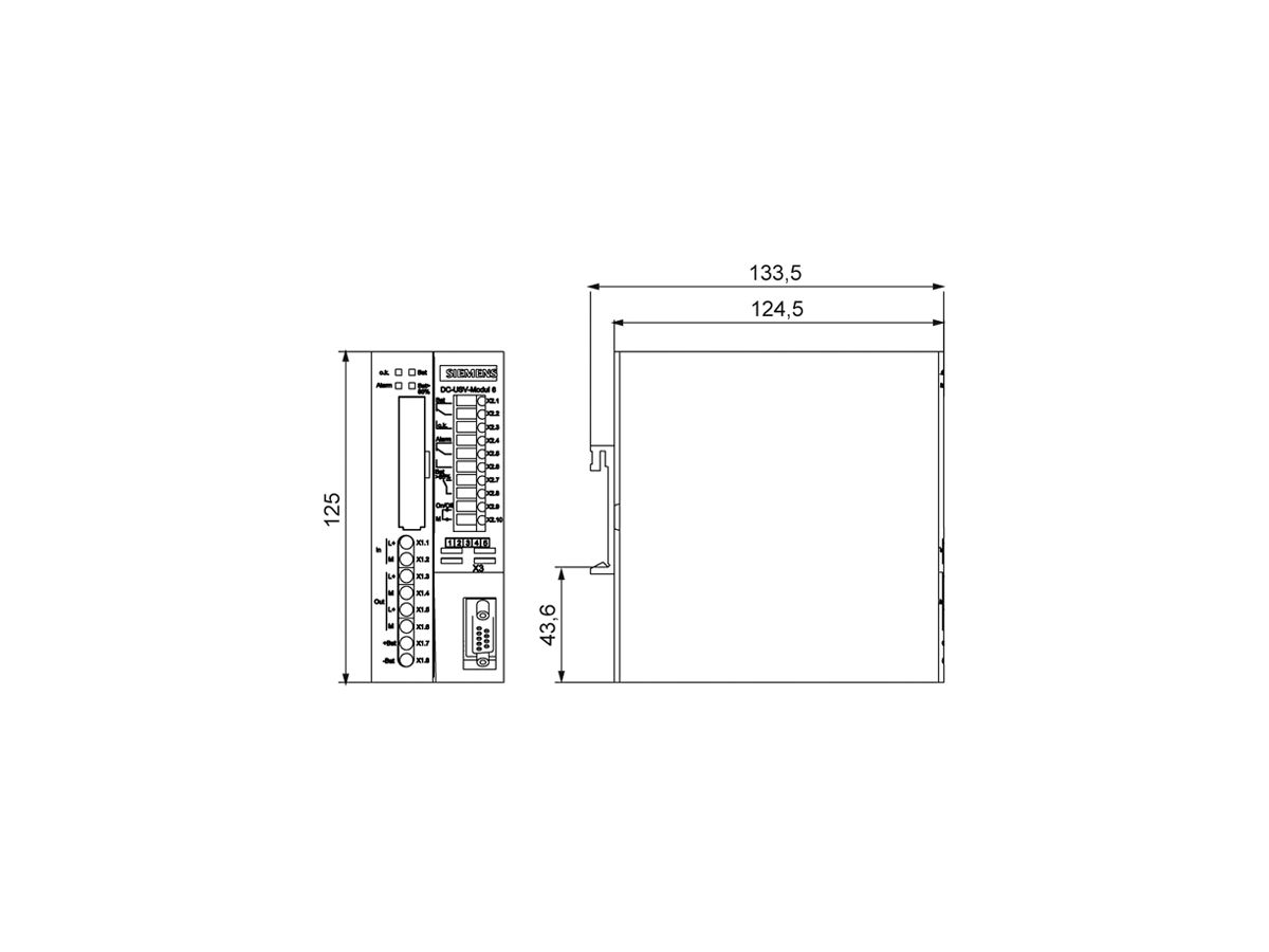 Stromversorgung SITOP DC-USV 24VDC/15A serie.Schnittstelle