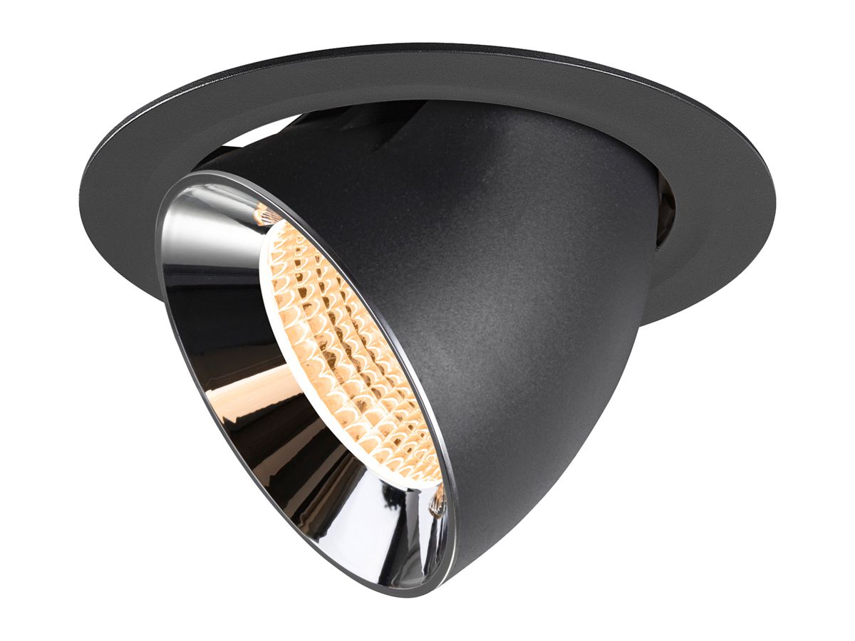 LED-Downlight SLV NUMINOS GIMBLE XL 24W 3500lm 2700K WB DALI Ø175 sz/cr