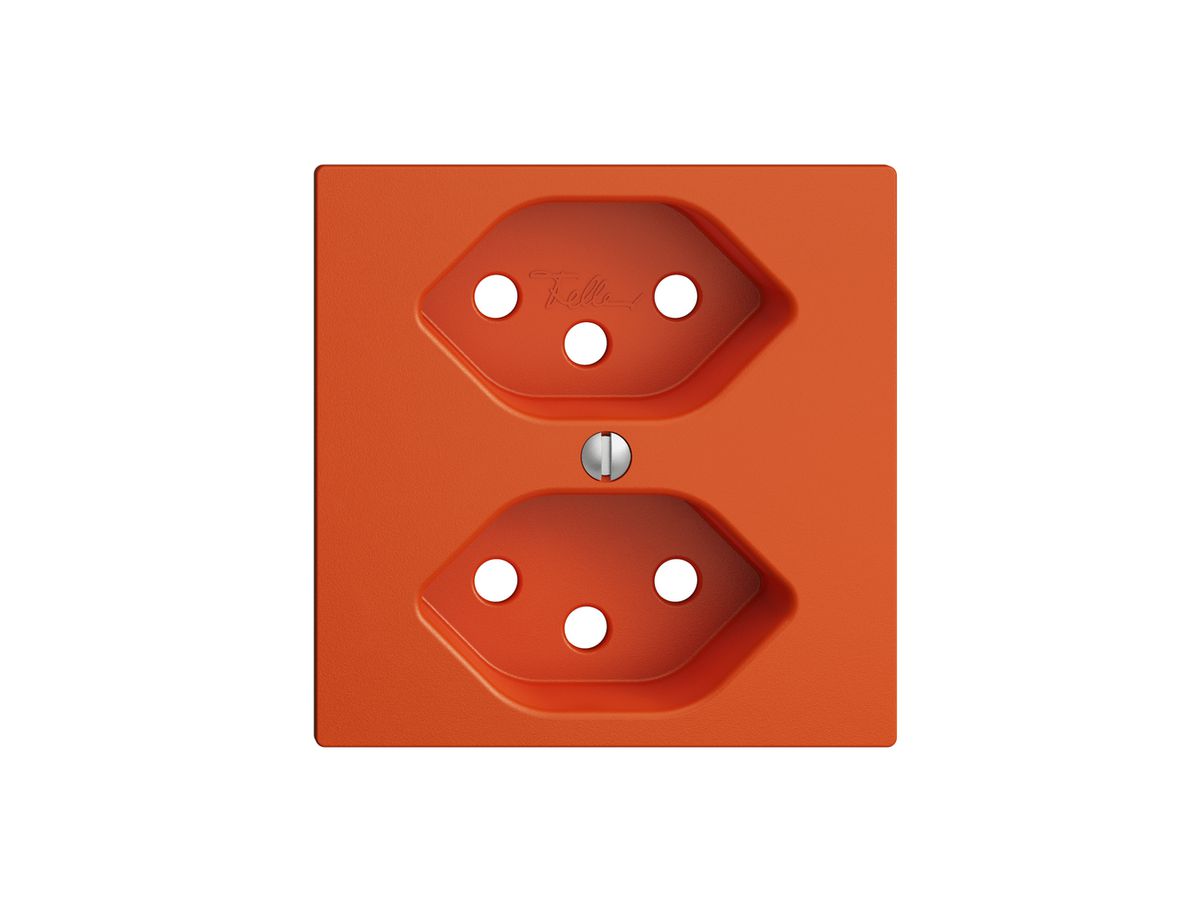 Frontplatte EDIZIOdue 2×T13 orange mit Shutter