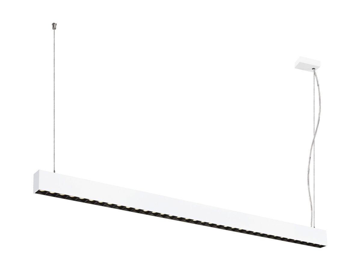 LED-Pendelleuchte SLV GLENOS PRO 70W 3850lm 4000K DALI 1448mm weiss