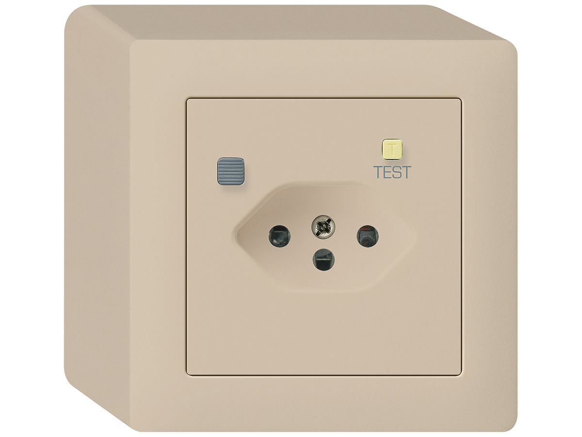 AP-Steckdose kallysto T13 FI 30mA beige