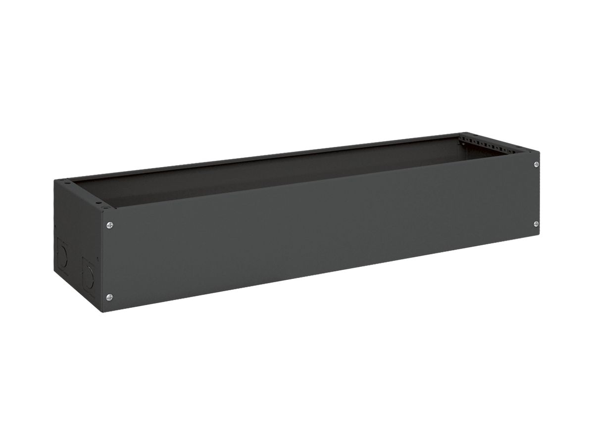 Sockel Hager univers 200×1050×275mm für Schrank FR schwarz RAL 9005