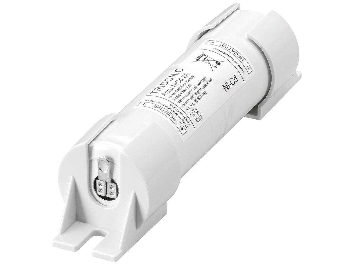Hochtemperatur-Akku Tridonic NiCd 3A 55 4.5Ah, 3 Zellen, mit Flachstecker