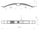 Kabelklammer Bettermann 2033 F 2×8 NYM3×1.5 dunkelgrau