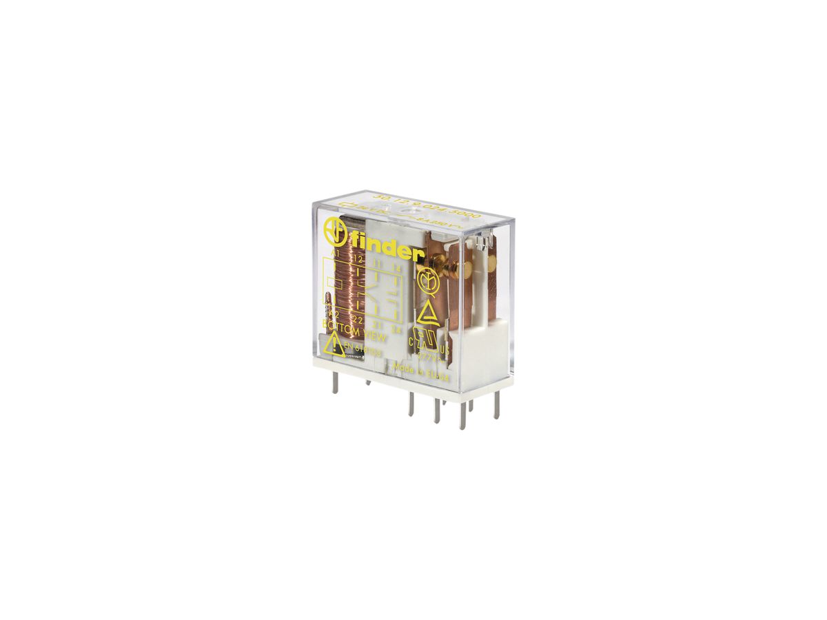 Schaltrelais Finder 50, 2W 8A/5VDC AgNi+Au 35Ω 5mm RT II