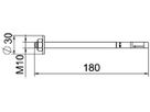 Bolzenanker BET BZ3 M10×180mm (60…120mm) Stahl