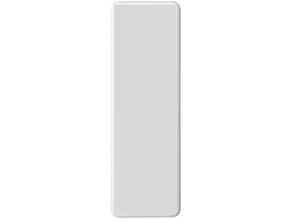 Abdeckplatte 4×1 ohne Bohrung weiss