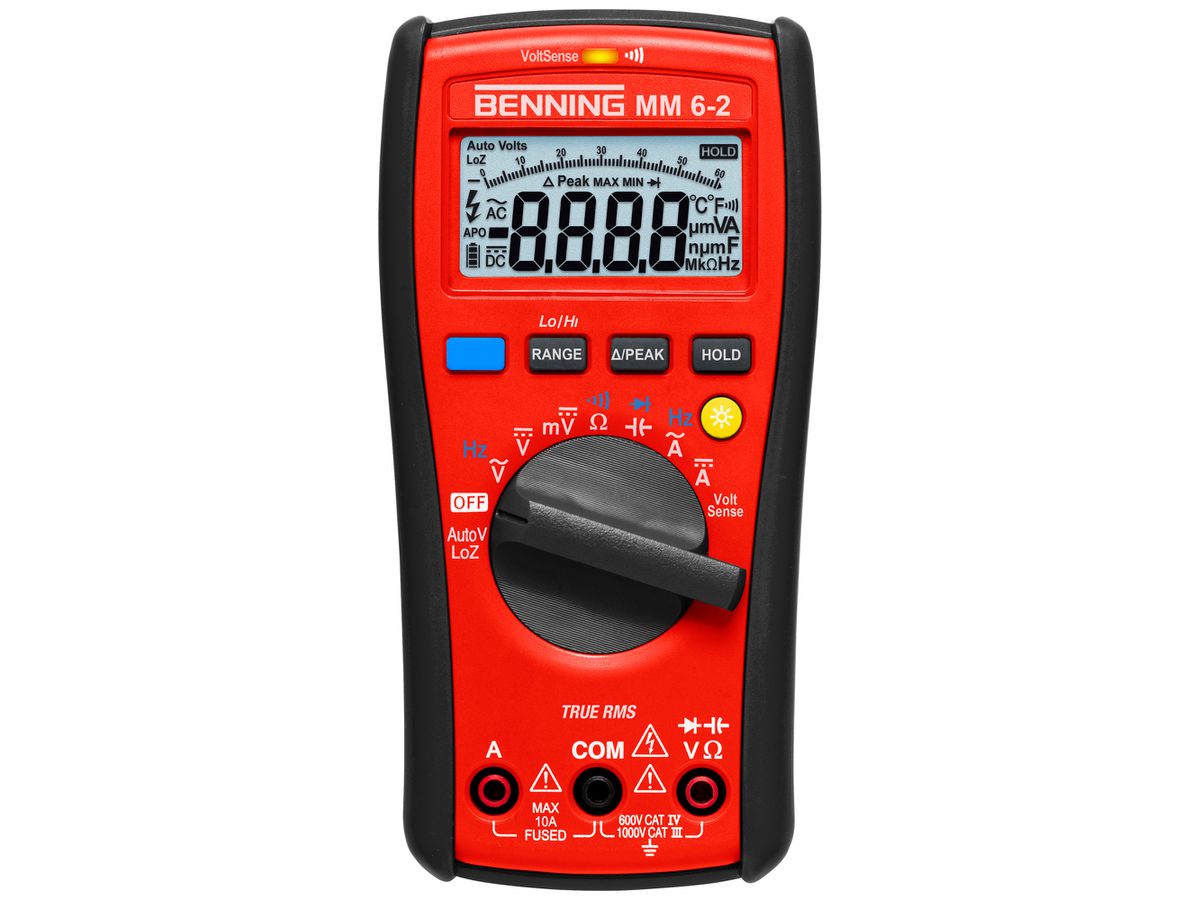 Digital-Multimeter Benning MM 6-2 1000VUC 10A 40MΩ Cat IV 600V