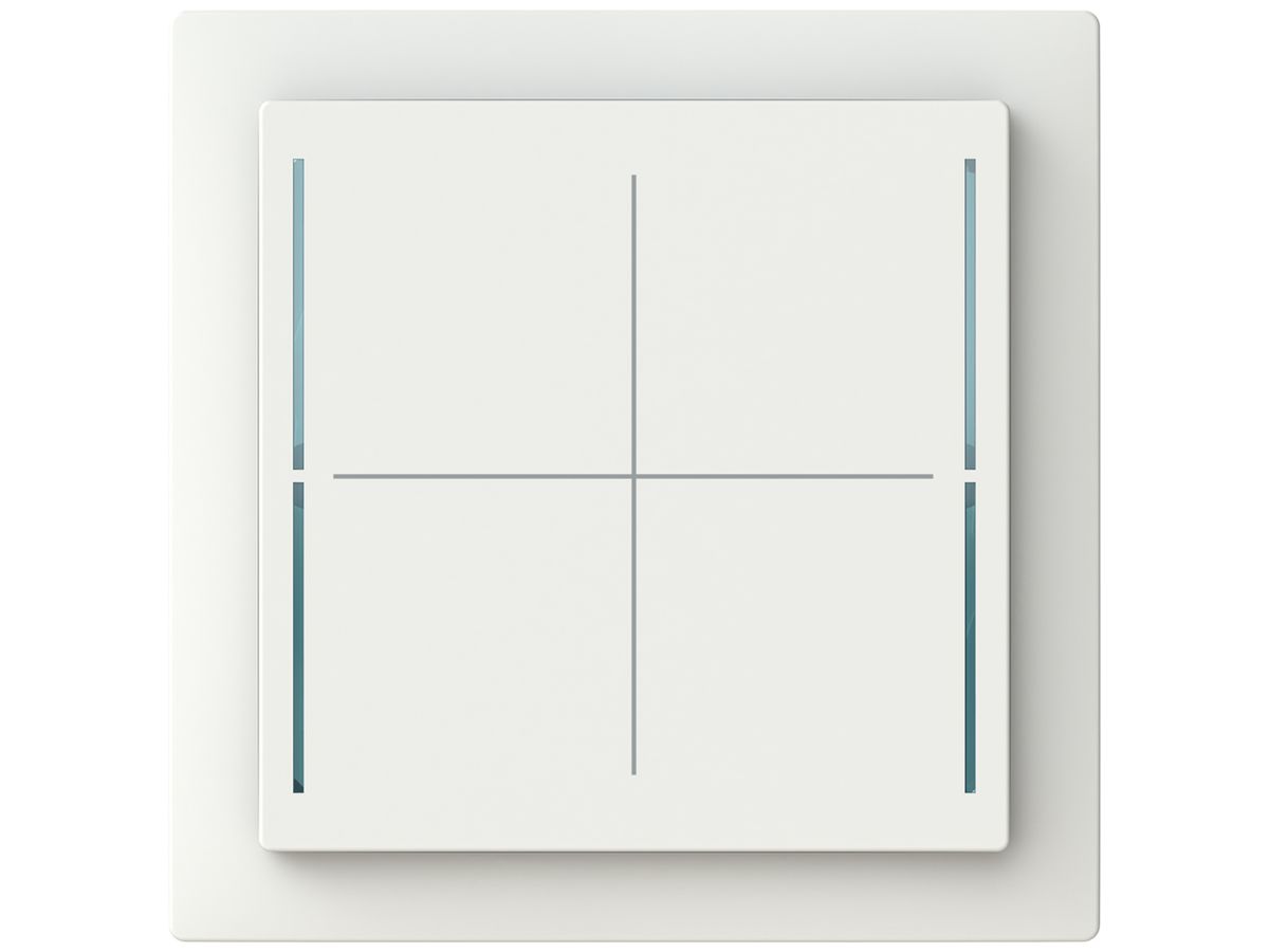 AP-Bedienelement ABB SIDUS touch free@home mit BCU 1…4-fach weiss