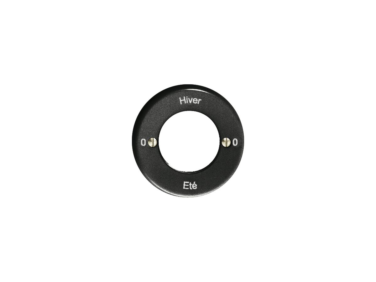 Frontset 0-Hiver-0-Eté schwarz, für Schlüsselschalter FH