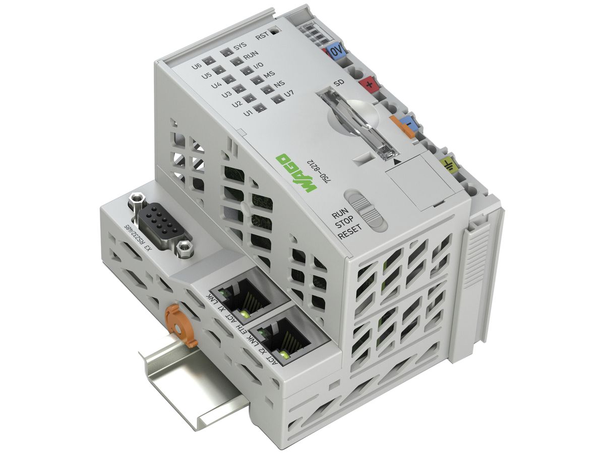 REG-Controller WAGO PFC200 2×ETHERNET, RS-232/-485