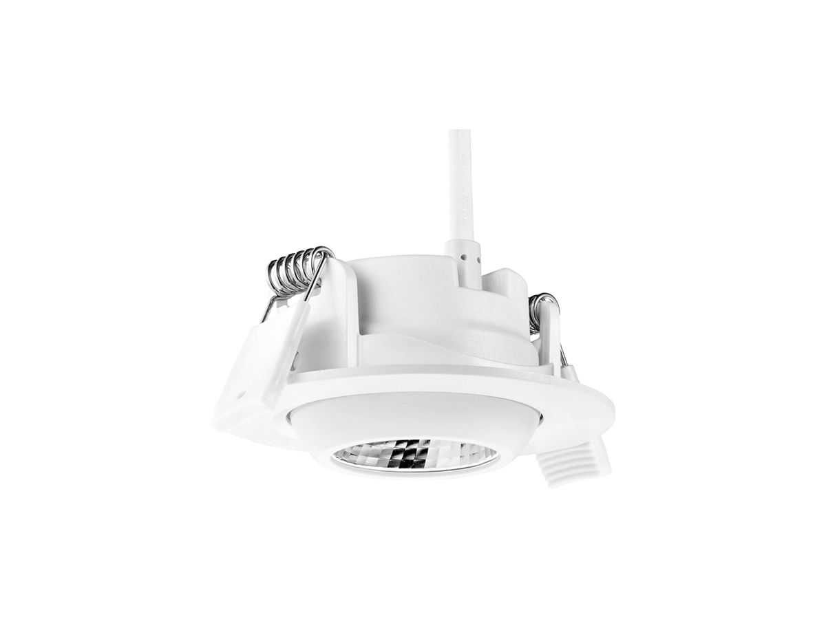 EB-LED-Downlight DOTLUX CIRCLEmini-AC 5W 400lm 3000K 40° weiss