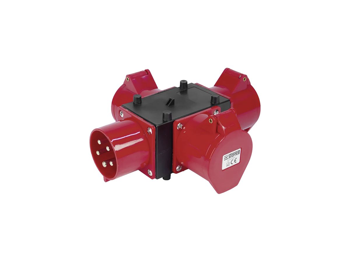 Stromverteiler A. Steffen 3×CEE 32A 5p 415V CEE 32A IP44