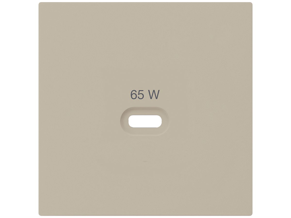 Frontplatte Hager kallysto, zu USB-Ladesteckdose Typ C, beige
