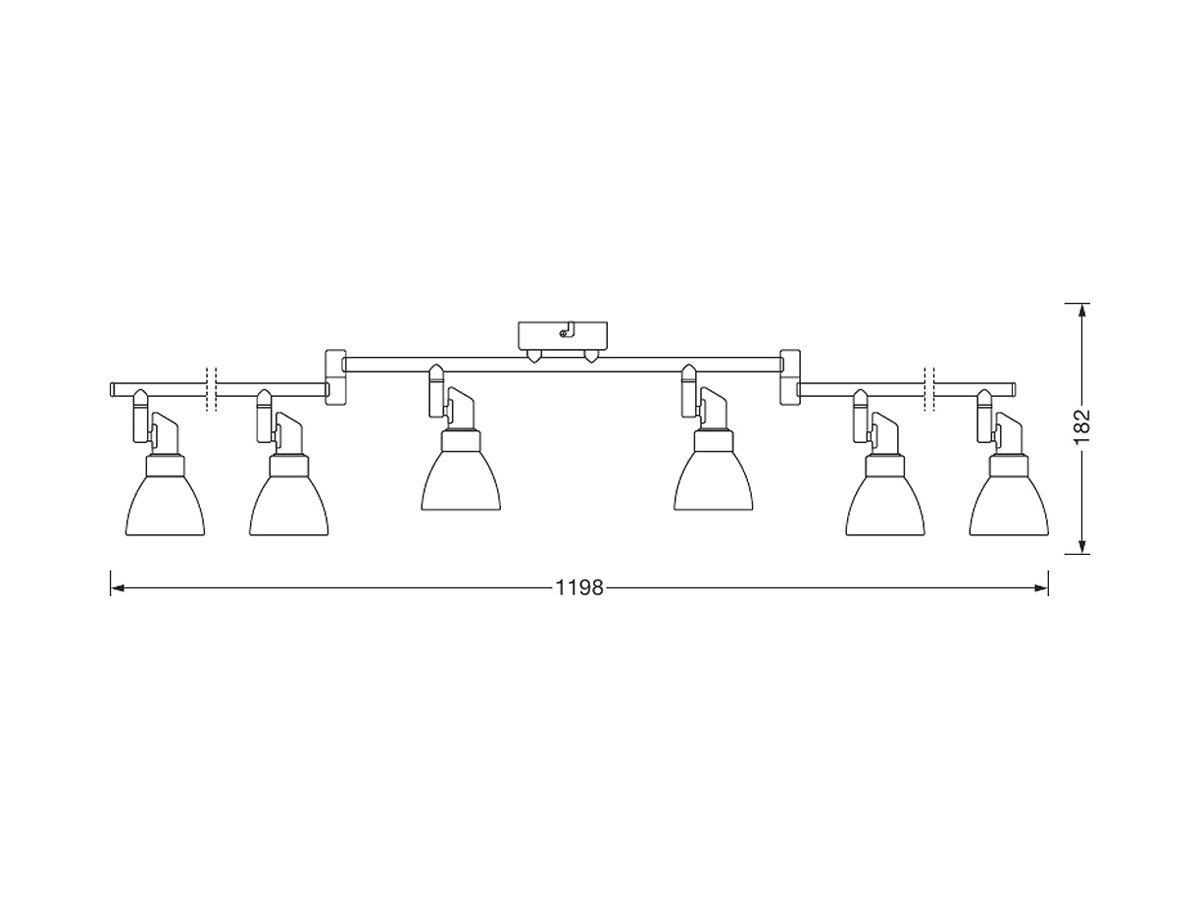 Deckenleuchte LDV LED SPOT G9 6×1.9W 6×200lm 2700K silber