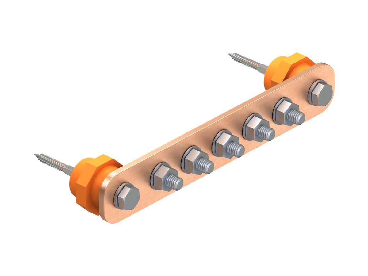 Potentialausgleichschiene Bettermann 10×M10 Cu