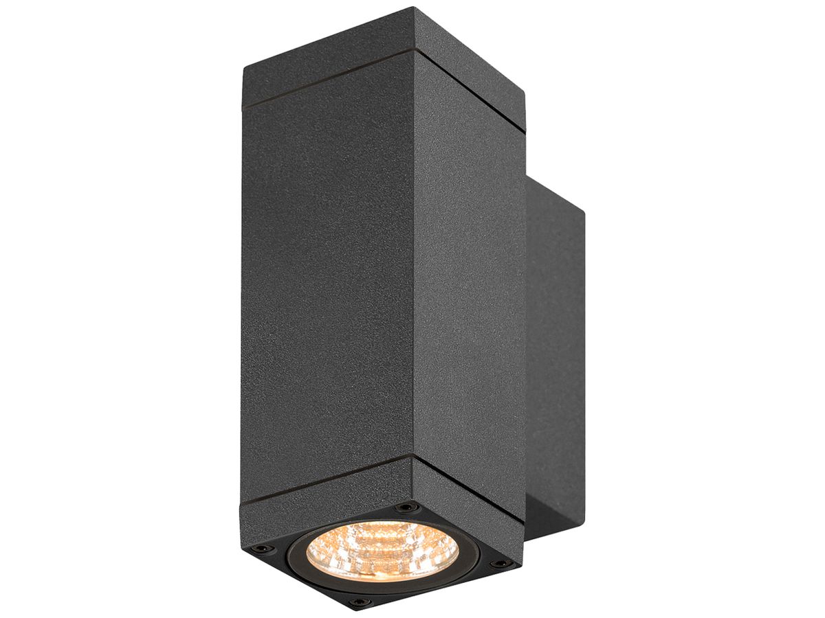 LED-Wandleuchte SLV THEO PRO S 12W 1200lm 2700K IP65 direkt/indirekt anthrazit