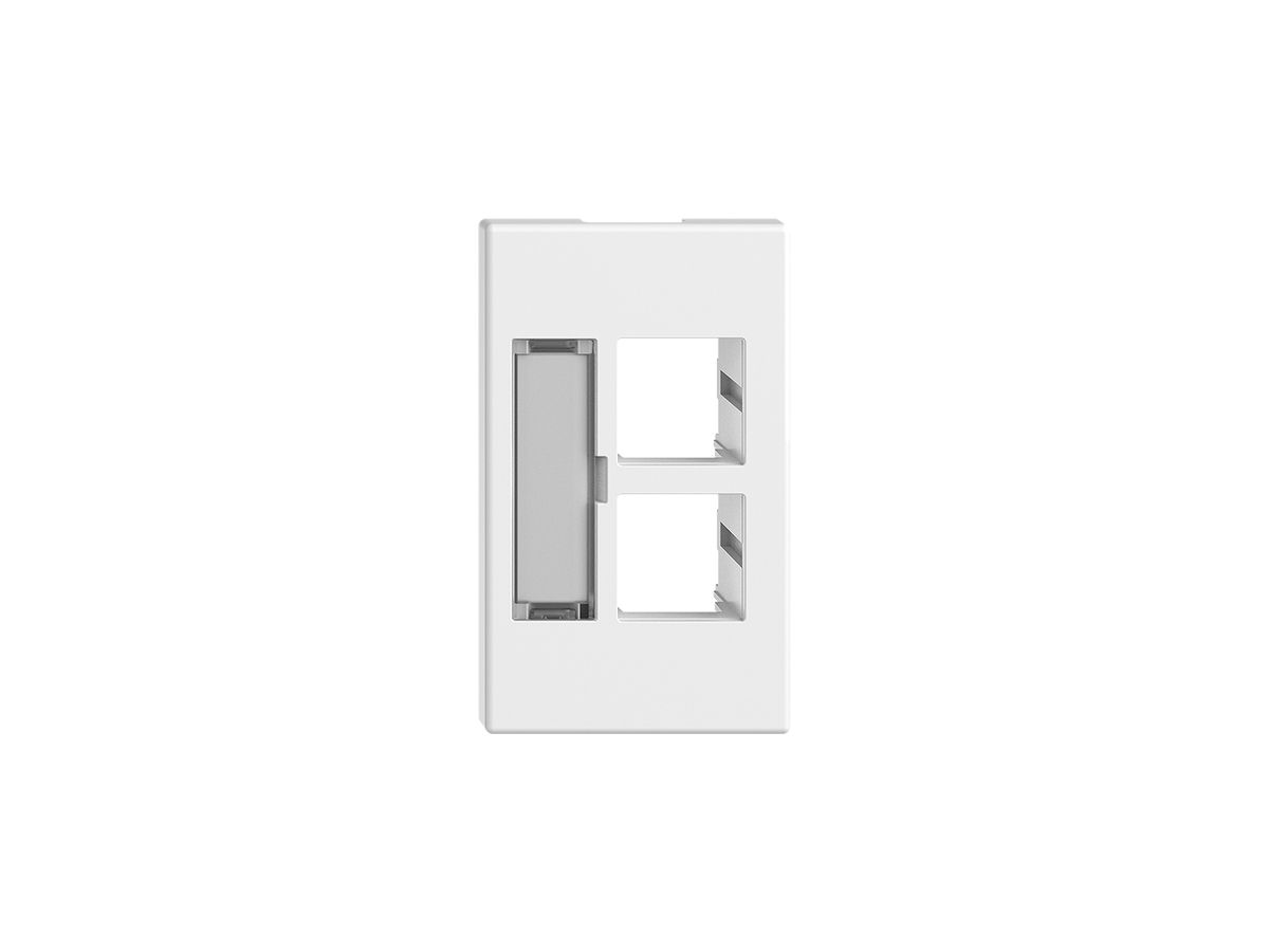 EB-Montageset S-One FLF für 2×RJ45 gerade, weiss