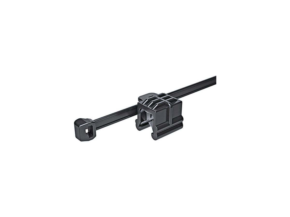 Kantenclip mit Kabelbinder EdgeClip T50ROSEC24, seitlich lotrecht 3…6mm PA66HS