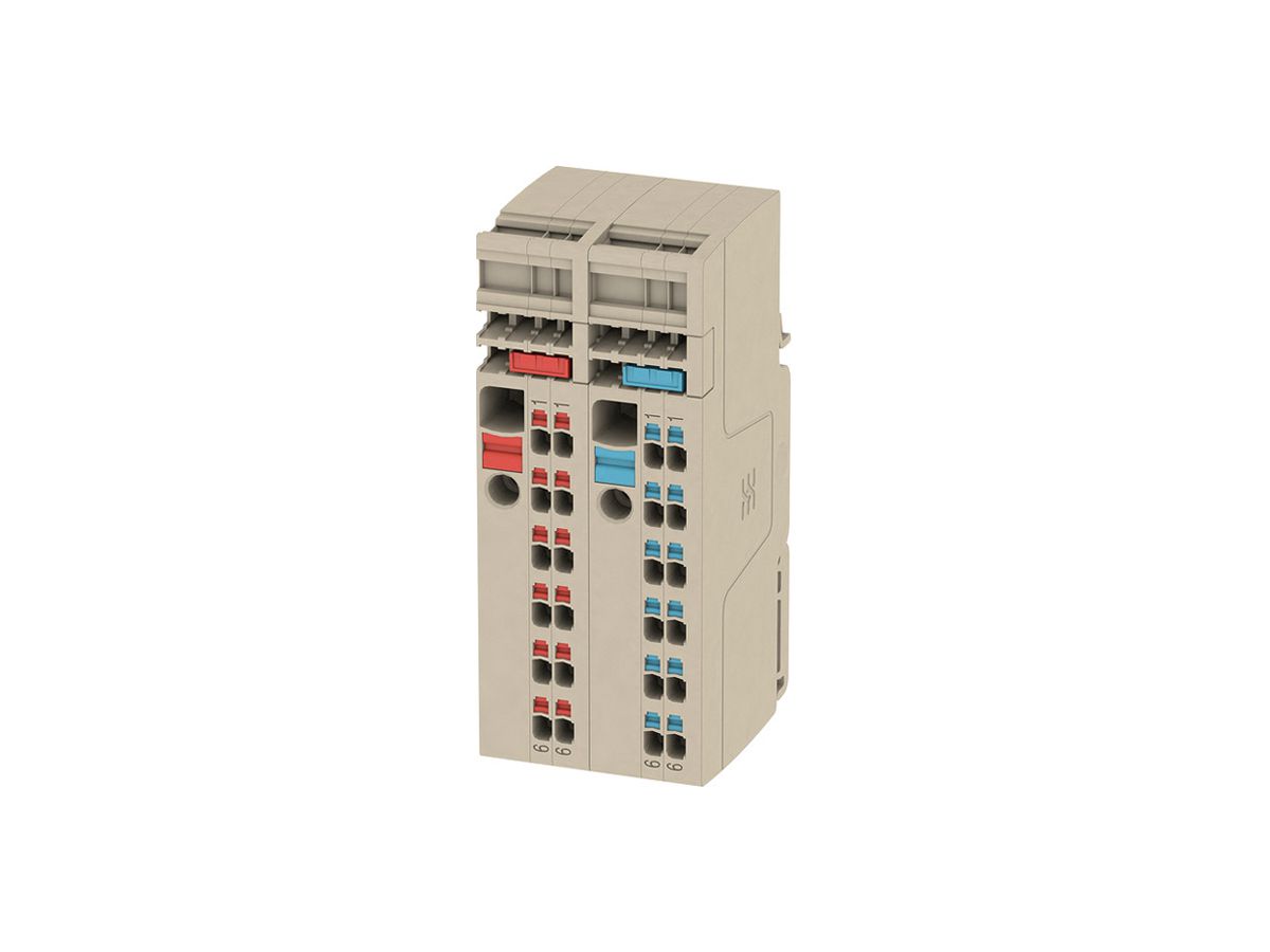 Klemmenleiste Weidmüller SET AAP11 6P 0.5…6mm² 35A 500V push-in beige