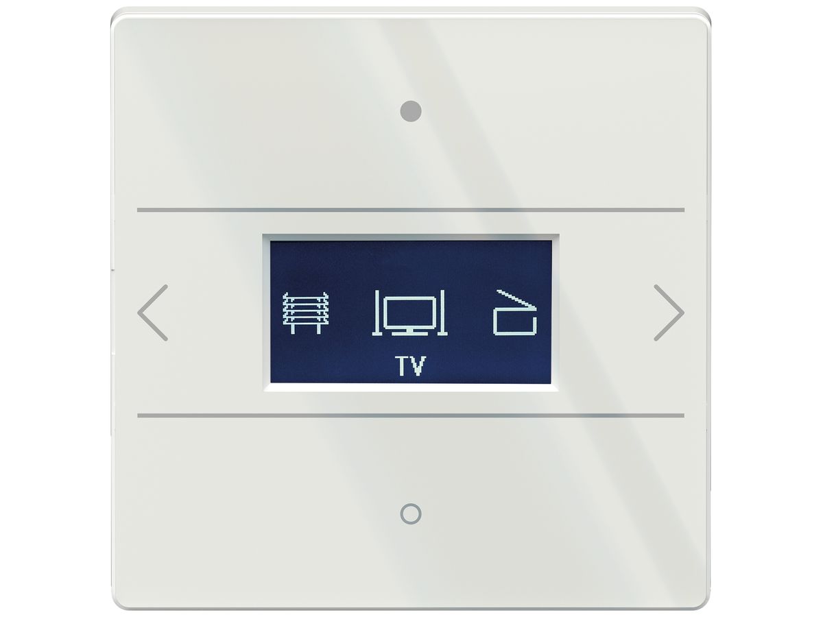 Bediengerät Theben iON 108 KNX G mit Raumthermostat weiss