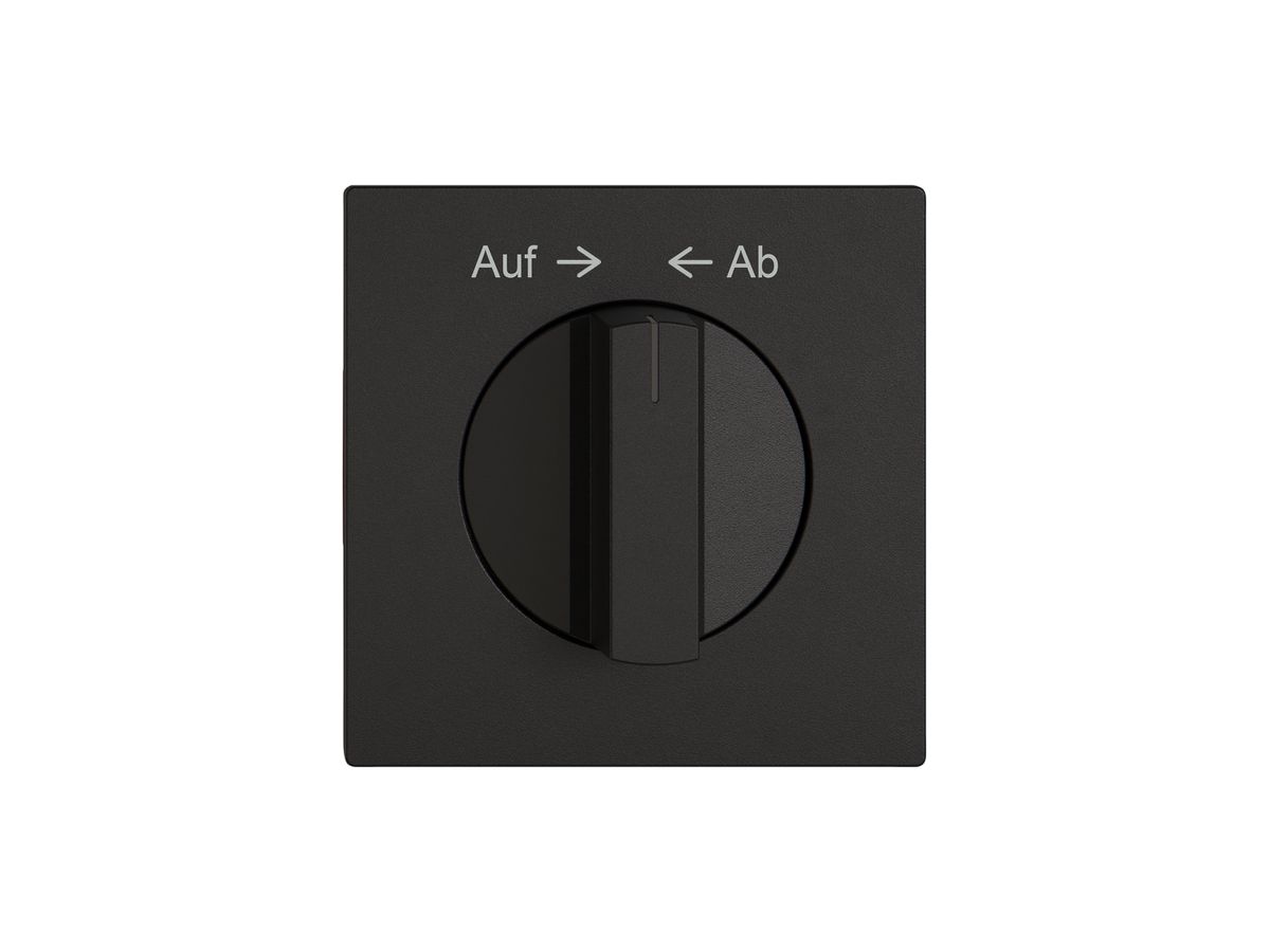 Montageset EDIZIO.liv SNAPFIX® f.Drehschalter m.Griff Auf → ← Ab sz