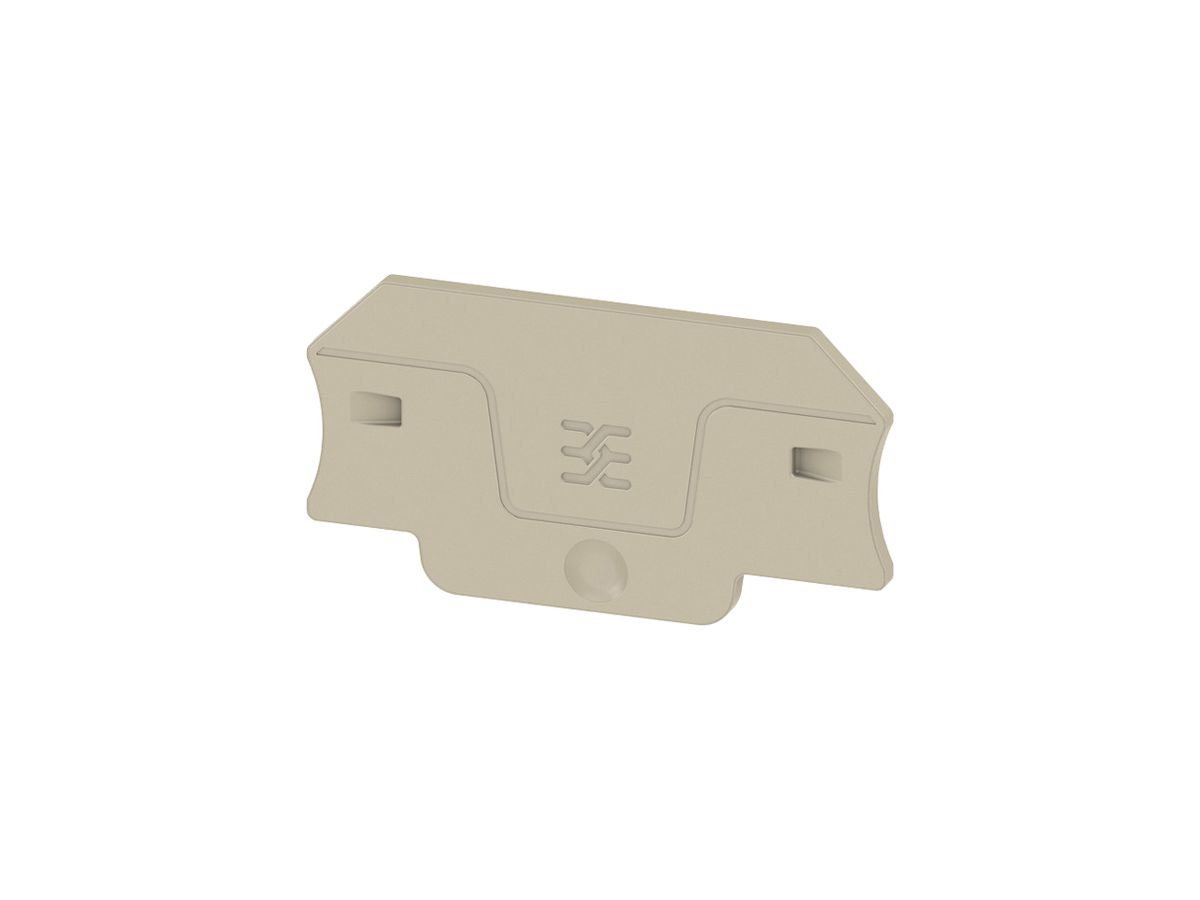 Abschlussplatte Weidmüller ALEP 2C 2.5mm² 55×29×2.1mm beige