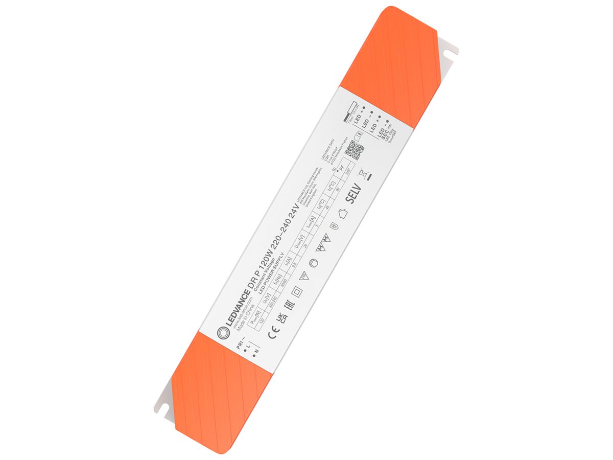 LED-Betriebsgerät LEDVANCE DR P 120W OUT:24V 0…5000mA 253×40×31mm