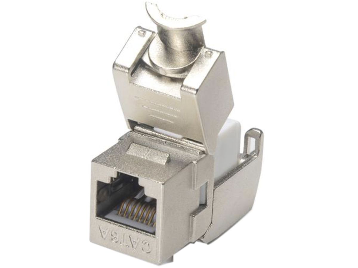 RJ45-Anschlussmodul Cecoflex, Keystone, Kat.6A/s, grau