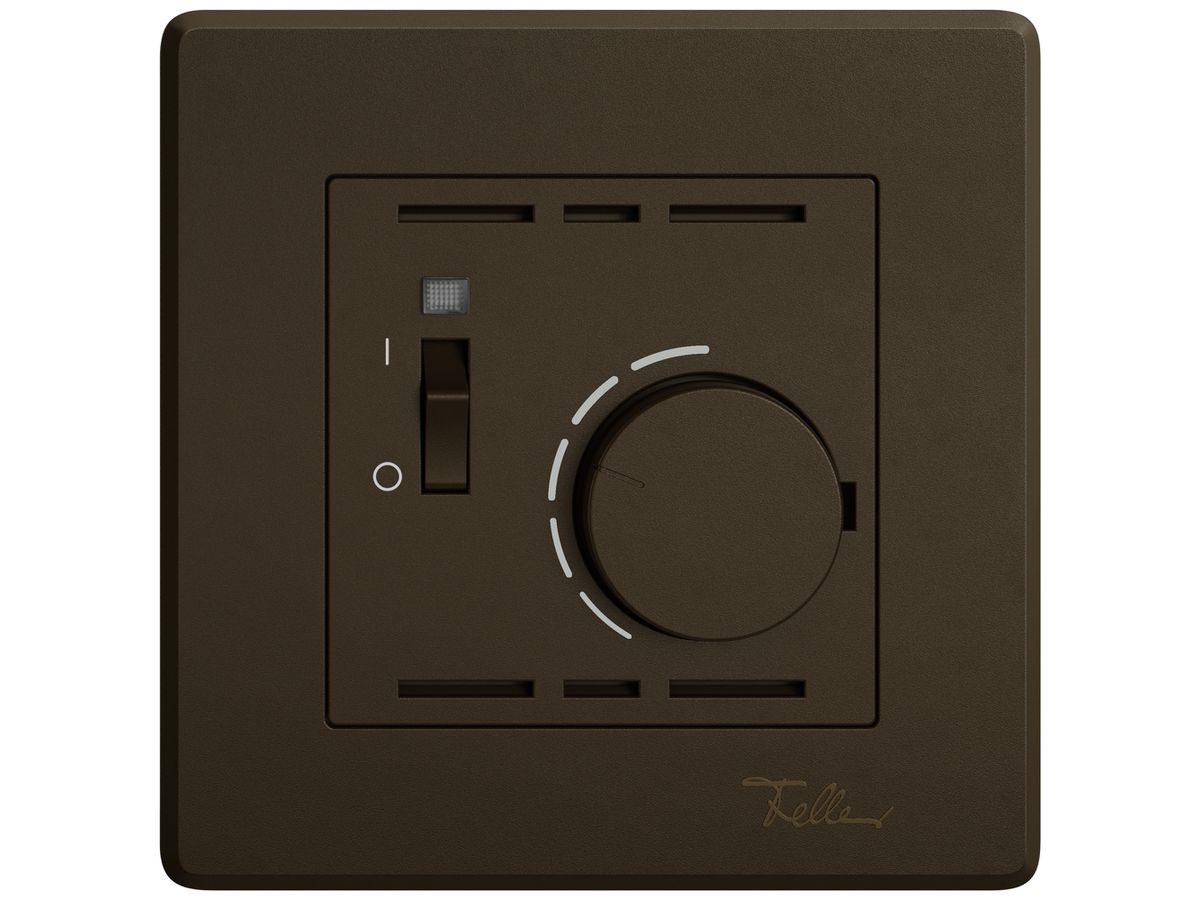 UP-Raumthermostat EDIZIO.liv SNAPFIX® m.Schalter 230VAC 50Hz br