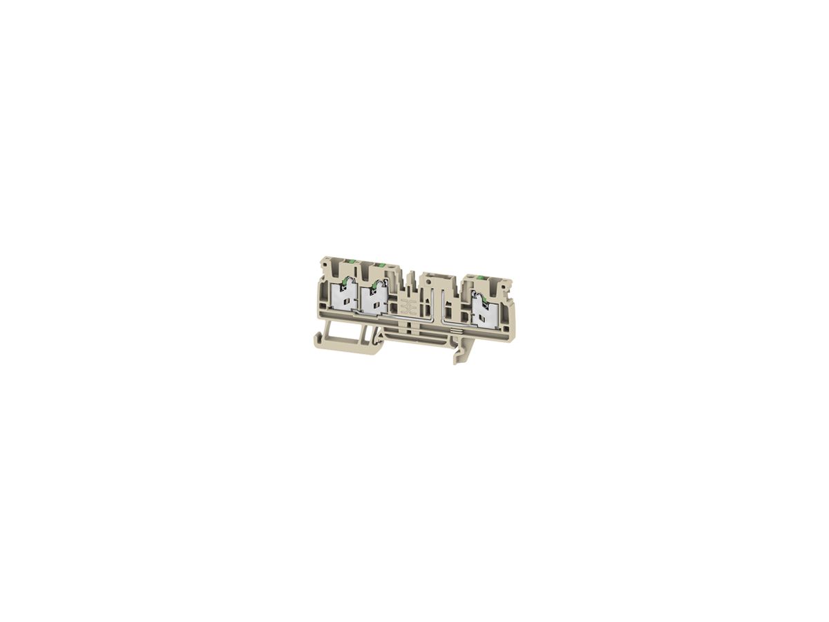 Durchgangs-Reihenklemme WM SDT 3C 0.5…2.5mm² 20A/500V Snap-in TH35 be
