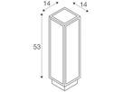 LED-Wegeleuchte SLV QUADRULO 7W 340lm 3000K anthrazit IP55