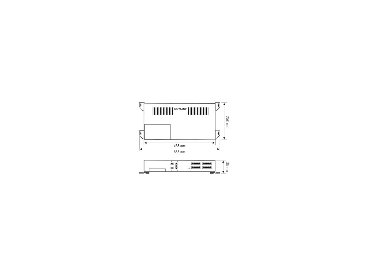 Lichtsteuerung ESYLUX ELC SmartDriver-2, DALI, IR, 4-fach