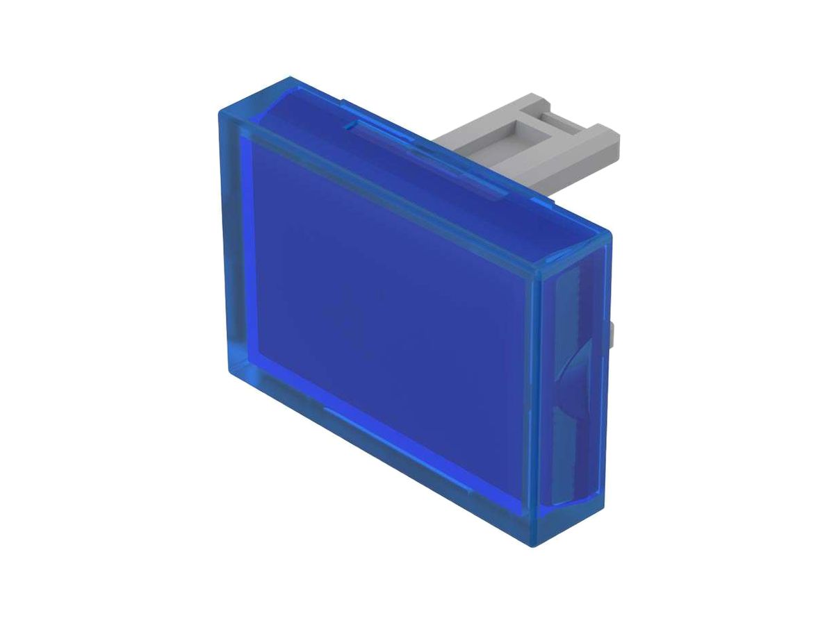 Druckhaube EAO31 15×21mm transparent, blau
