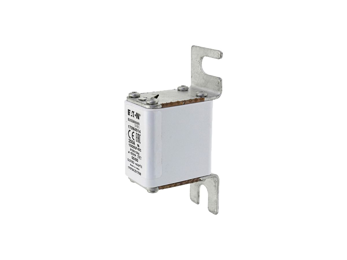HRC-Sicherung Eaton 170M4814 00 250A AC 1000V aR Schraubanschluss Typ A weiss