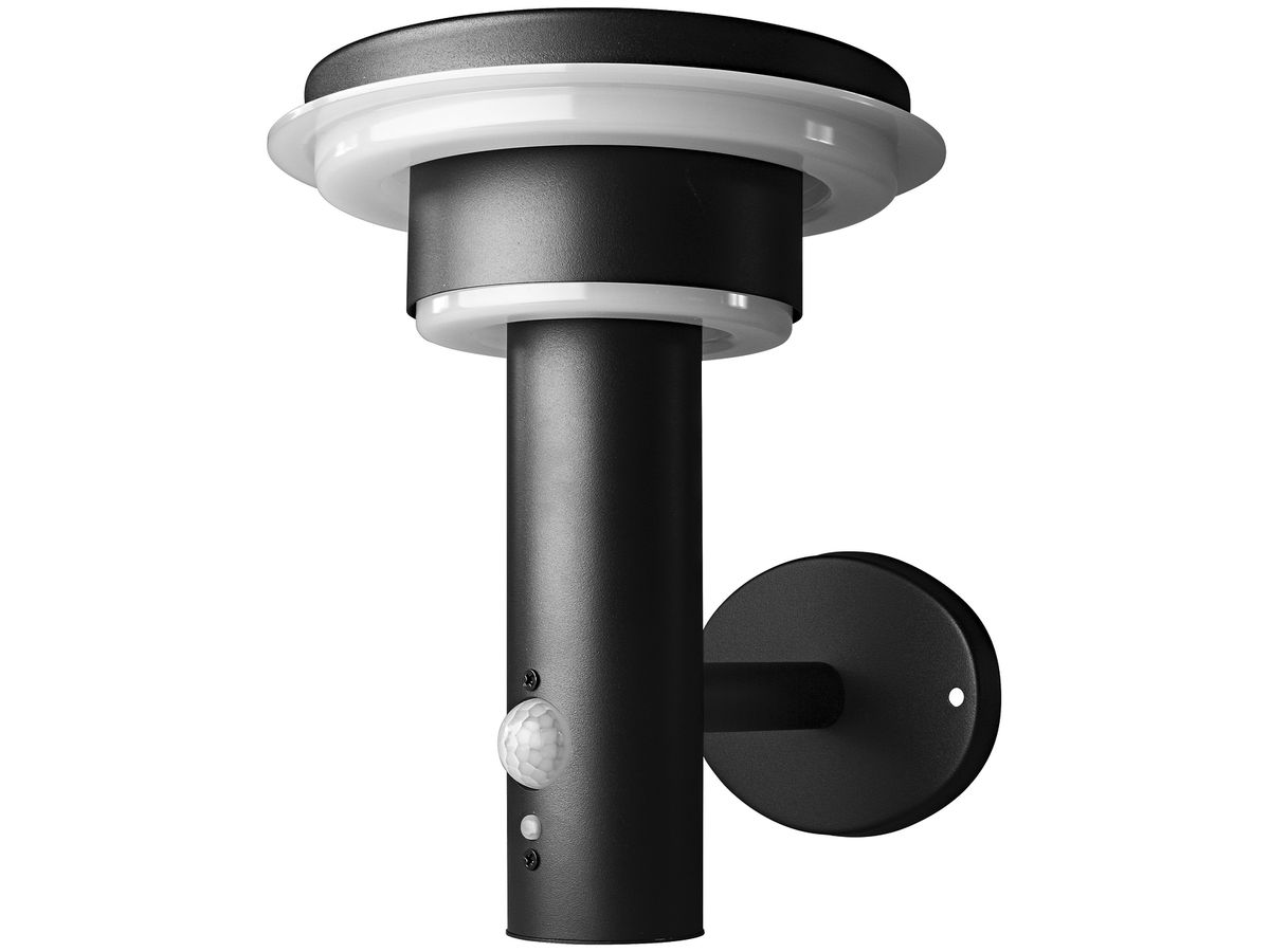LED-Laterne LDV ENDURA STYLE Solar Sensor Wall Double Circle, 6W schwarz