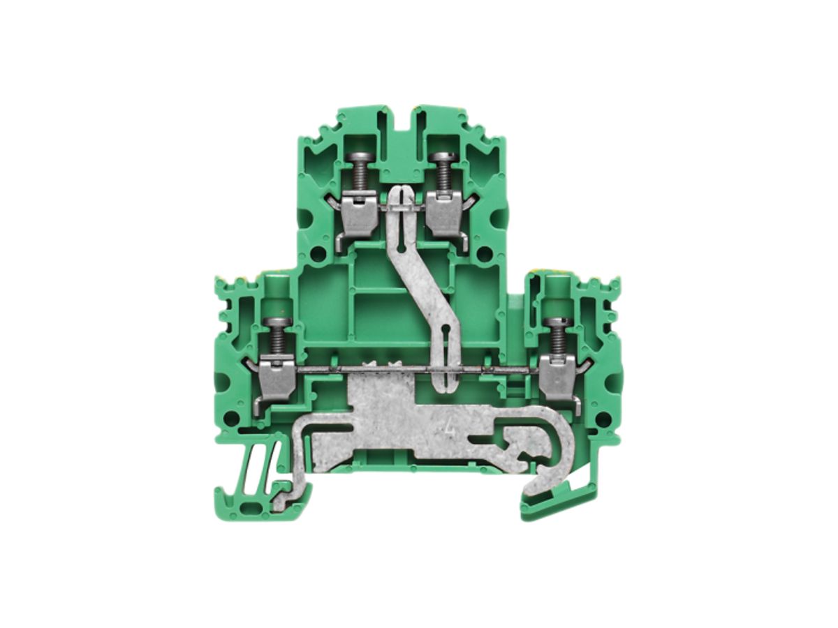 Mehrstock-Reihenklemme Weidmüller WDK N Schraub.2.5mm² 2 Etagen grün/gelb