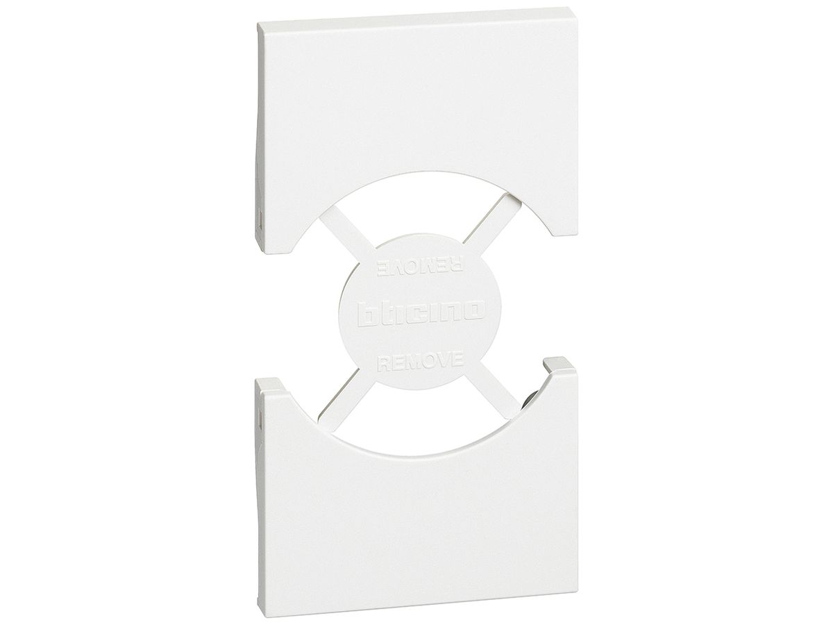Abdeckung Living Now 2 Module für Schuko/italienische Steckdose weiss