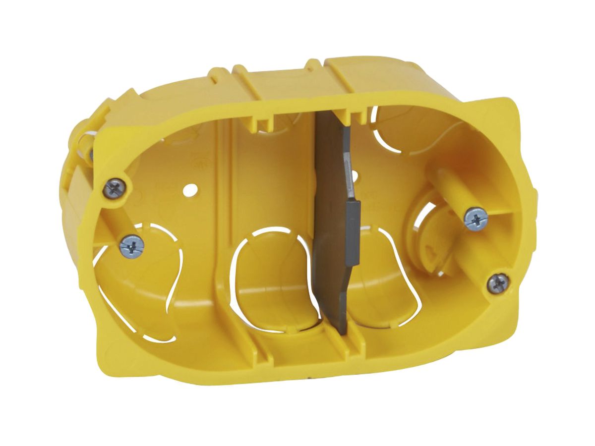 UP-Einlasskasten Batibox MOS gelb 3 Module T=40mm für Hohlwand