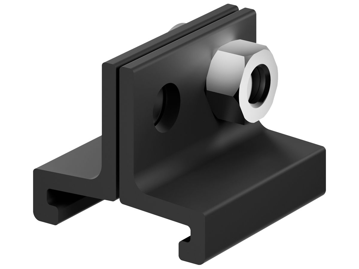 Montageklammer Sylvania ONETRACK Aluminium 25×24×20mm schwarz